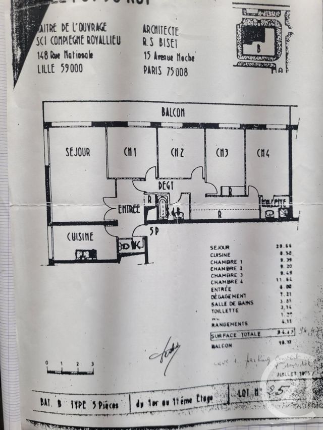 Appartement F5 à vendre - 5 pièces - 94.0 m2 - COMPIEGNE - 60 - PICARDIE - Century 21 Agence Saint Antoine